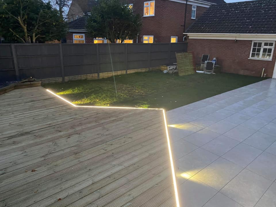 Godmanchester garden lighting