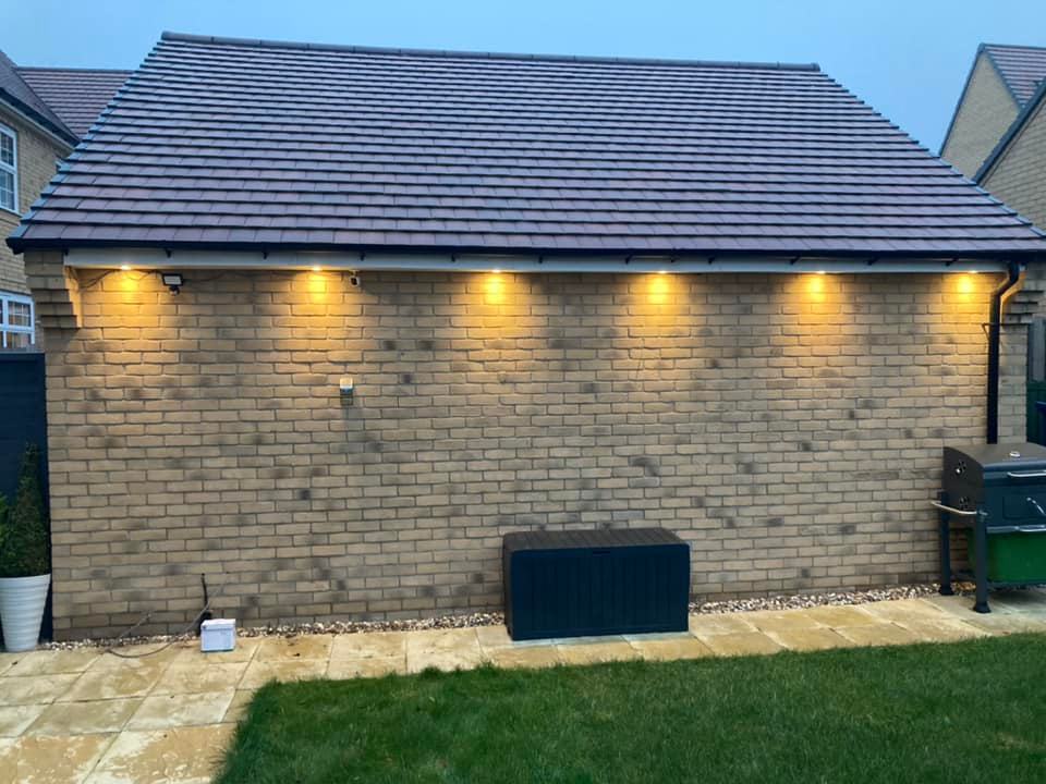 Garden lighting in Godmanchester