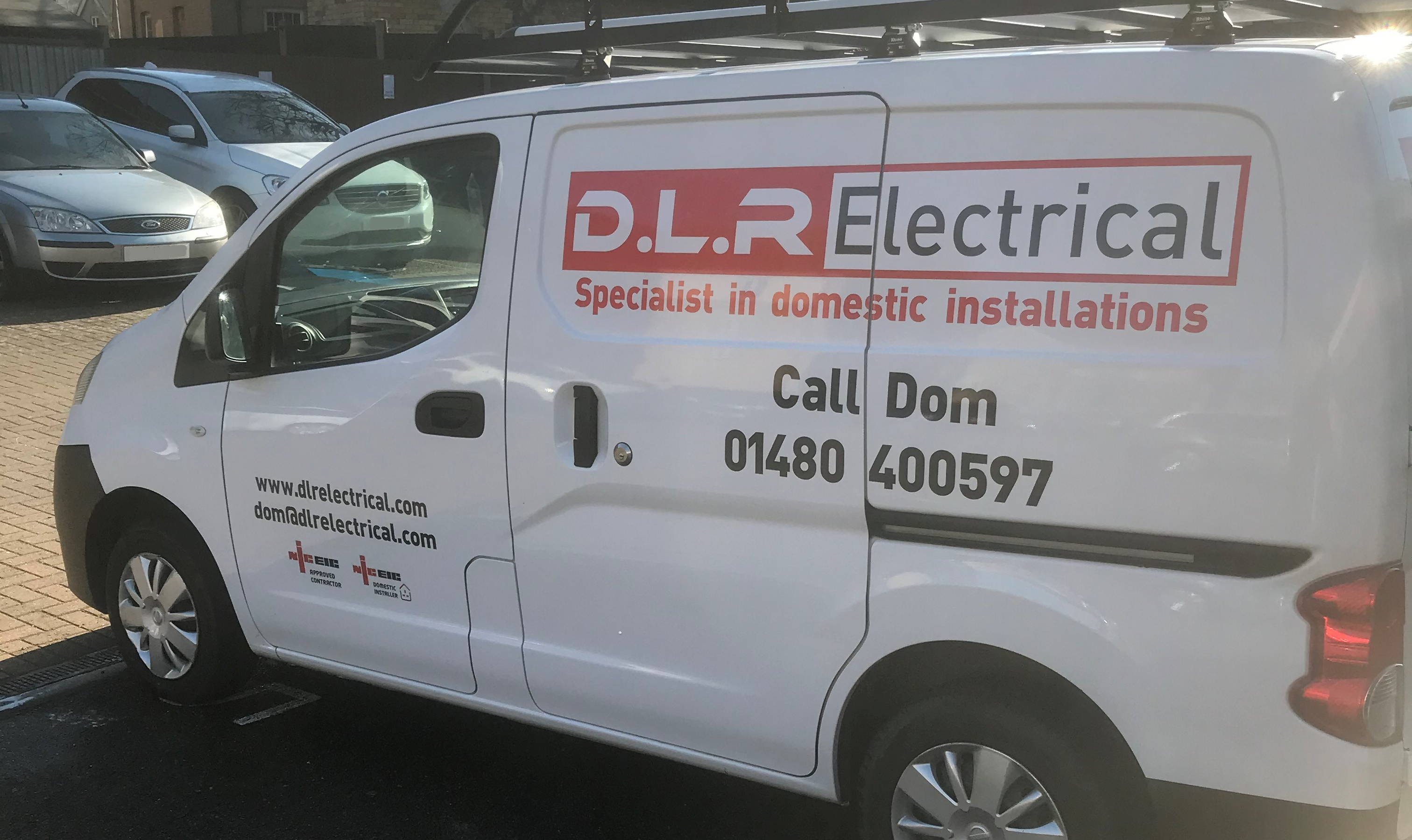 Electrician van in Cambridge