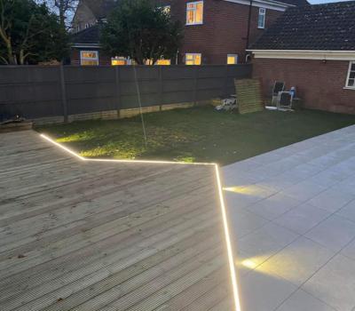 Godmanchester garden lighting